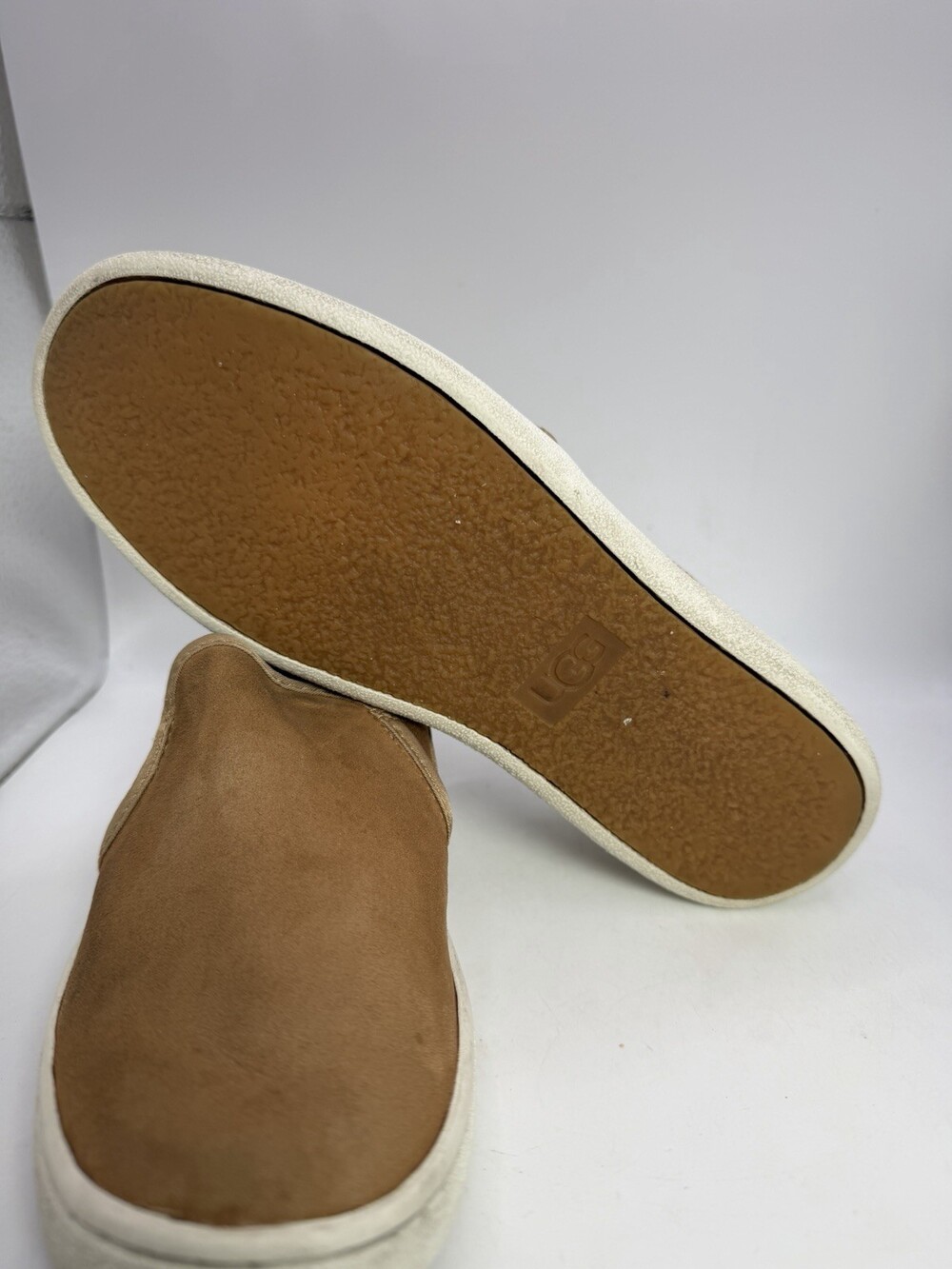 UGG slip On Sneaker Women's Sz 5.5 Chestnut Suede 1019217 Brown Shoes - Picture 6 of 7